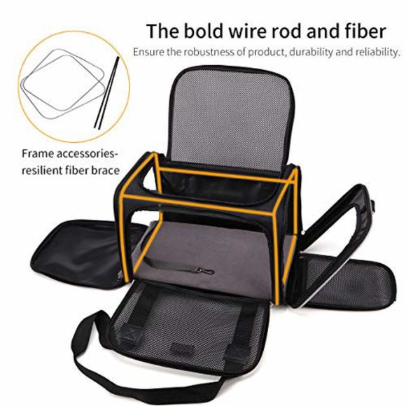 SERCOVE Airline Approved Collapsible Medium Sized Dog/Cat Carrier ( 20 Lbs.max) - Picture 8 of 17